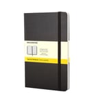 Moleskine Large Hard Cover Squared Notebook, Black