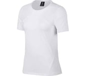 NIKE Women Pro Hypercool Top - White/Clear, Small