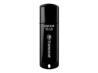 Transcend JetFlash 350 - Clé USB - 16 Go - USB 2.0 - noir