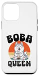 Coque pour iPhone 12 mini Boba Queen Husky Thé au lait Bubble Tea Boba Pearl Lover