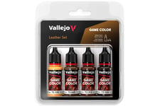 Vallejo Paint Set Game Color Leather set 4x18ml