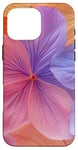 Coque pour iPhone 16 Pro Max Mélange floral romantique dans des tons orange chaud et bleu froid