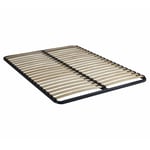 Cadre à lattes en métal hauteur 4 cm confort 90x190