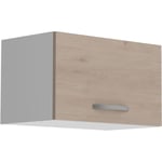 OSLO Meuble haut 1 porte - Décor Chêne Jackson - L 60 x P 36 x H 35 cm