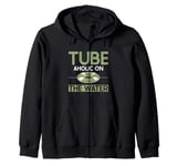 Tube Aholic on the Water River Tubing Zip Hoodie