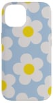 iPhone 14 Light Blue Baby Blue Daisy Flower Aesthetic Daisies Floral Case