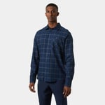 Helly Hansen Aker Langermet Flanellskjorte Herre Blå 2xl