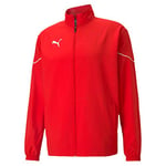 PUMA Men's teamRISE Sideline Jacket Woven Red Black, XL