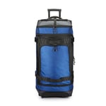 Amazon Basics Sac marin à roulettes avec poignée télescopique et poignées de transport, sac de voyage, 88 cm, 113 litres, bleu