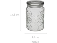 5Five Glasbehållare Med Lock Dolce, 720 Ml