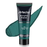 Artecho Peinture Acrylique 120ml Phtalo Vert, Acrylic Paint, Peinture pour Toile, Tissu, Bois, Roche, Papier, Verre.