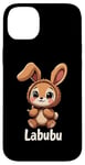 iPhone 14 Plus Labubu Cute Brown Bunny Monster Case