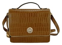 Radley Tan Crossbody Bag Brown Faux Croc Leather Small to Medium Oakworth Road