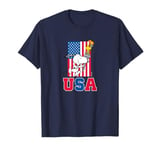 Peanuts - Snoopy & Woodstock USA Flag T-Shirt