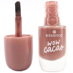 ESSENCE GEL POLISH Vibrant Nail Colour Wow Cacao Shiny Brown Elegant Shade 8ml