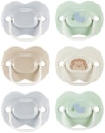 Tommee Tippee Anytime Soother 0-6 Months 6 Pack - Blue