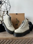 Dr MARTENS SINCLAIR PLATFORM BOOTS Zip Smoked Mint Tumbled size UK 4 EU 37 US 6