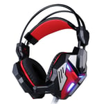 Casque Gaming Kotion Each G3100 3.5mm Usb Microphone Led Hifi - Noir / Rouge