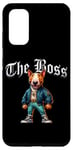 Coque pour Galaxy S20 Veste cool Bull Terrier Dog The Boss Cool pour chien, maman et papa
