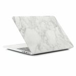 Etui i hård plast til MacBook Pro 13,3" AA1706/A1708/A1989/A2159/A2289/A2251/A2338 Marble (Hvid)