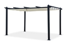 Nila 12m² - Pergola Auto-Portée 3,75 X 2,68 M, Structure Aluminium Et Toile Polyester