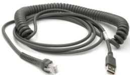 Zebra Cable USB type A coiled, 4.54m Cable code U09