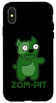 Coque pour iPhone X/XS Zom Pit Funny Zombie Pitbull Jeu de mots