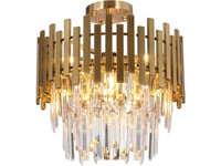 Hengelampe Milagro Glamour Taklampe Aspen Ml8810 Milagro Krystall Gull