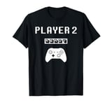 Player 1 Player 2 ready player sx game... Dad day Brother T-Shirt