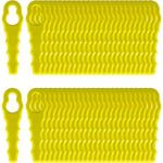 Lot de 100 Lames de Rechange compatible pour Ryobi Coupe Bordure, Têtes Double Lames Dentelées RAC155 RAC157 RAC158