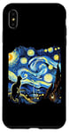 Coque pour iPhone XS Max Van Gogh Black Cat Starry Night Amoureux des chats