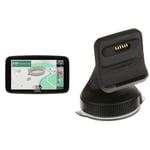 TomTom GO Superior, 6 Inch Sat Nav, Traffic Alerts, World Maps, WiFi, Fuel Prices, Bundle with Windscreen Mount, Charger, Cable