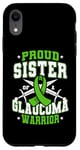 Coque pour iPhone XR Ruban vert « Proud Sister Of A Glaucome Warrior »