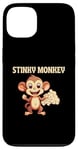 Coque pour iPhone 13 Stinky Monkey Farts Funny Kids Men Women