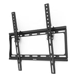 Hama TV Wall Mount Tiltable (32-65 Inch TV Mount for TVs up to 35 kg, Max. VESA 400 x 400, Tilting TV Wall Mount with Fischer Dowels and Installation Instructions) Black