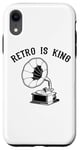 Coque pour iPhone XR Retro is King Phonograph Gramophone Turntable