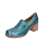 Chaussures Femme MOMA 37 Ue Mocassins Vert Cuir EX776-37