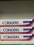 Corsodyl Ultra Clean Toothpaste 3 X 75ml.