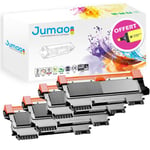 Lot de 4 Toners cartouches type Jumao compatibles pour Brother FAX 2840, Noir