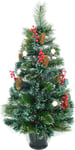 Christmas Concepts® 3ft 90cm Pre Lit Frosted Fibre Optic Christmas Tree With &