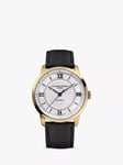 Frederique Constant FC-301S3B5 Men's Classic Premiere Automatic Leather Strap Watch, Black