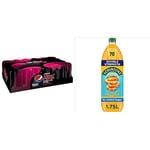 Pepsi Max Cherry, 330ml Can, Pack of 24 & Robinsons Double Strength Orange & Pineapple No Added Sugar Squash 1.75L, Packaging may vary