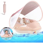 Bouee Bebe,Bouee Siege gonflable anneaux de Natation avec parasol Bouee pour bebe De 3 mois a 12 mois