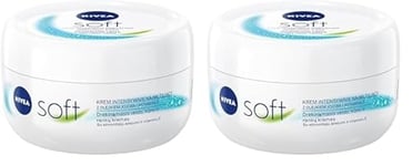 Nivea Krem Soft (pudeko) 200 ml (Lot de 2)