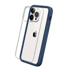 RhinoShield Coque Compatible avec [iPhone 14 Pro Max] | Mod NX - Protection Fine Personnalisable avec Technologie d'absorption des Chocs [sans BPA] - Bleu Marine