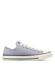 Converse Womens Suede Ox Trainers - Light Grey, Grey, Size 3, Women