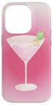 Coque pour iPhone 14 Pro Esthétique Rose Matrini Y2K Dirty Martini Lover Olive