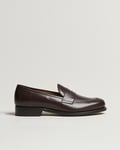 Oscar Jacobson Penny Loafers Dark Mud Brown