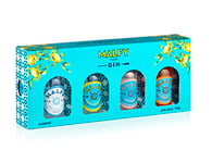 Malfy Italian Gin Miniatures Gift Box Selection | 4 x 5cl | Grapefruit, Lemon, Blood Orange and Original Flavoured Gin Minis | Perfect Gin Gift set | Ideal for Birthday Gifts and Special Occasions