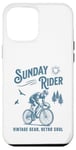 Coque pour iPhone 12 Pro Max Vélo rétro pour cycliste Sunday Ride Club Racing